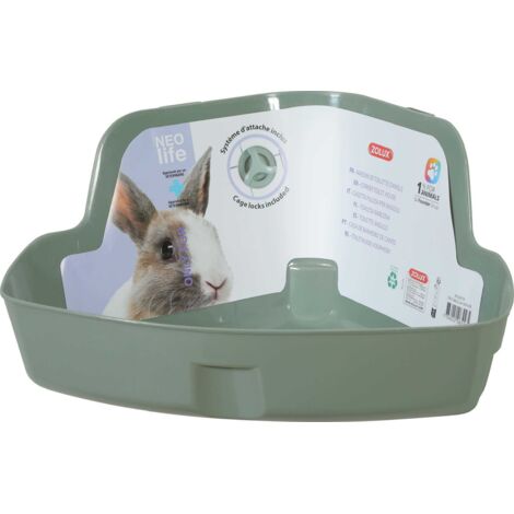 Maison de toilette d'angle pour lapin Neolife