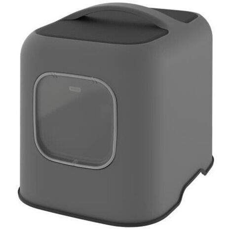 Maison de toilette pour chat Biala – Plastique recyclé – Dimensions 51x39,5x44,3 cm – Filtre anti-odeur et fermeture aimantée – Rotho - 4005208853