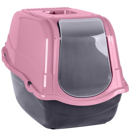 Maison De Toilette Pour Chat L 55 X L 40 X H 40 Cm Rose 478