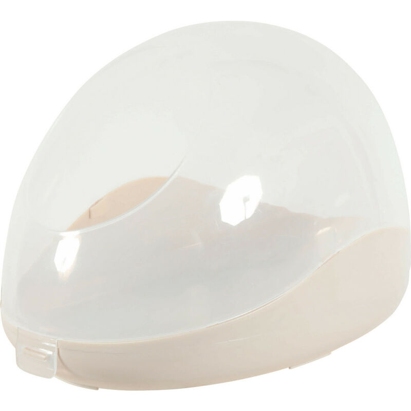 Maison de toilette pour chinchillas. 19 x 28 x hauteur 19 cm. couleur beige