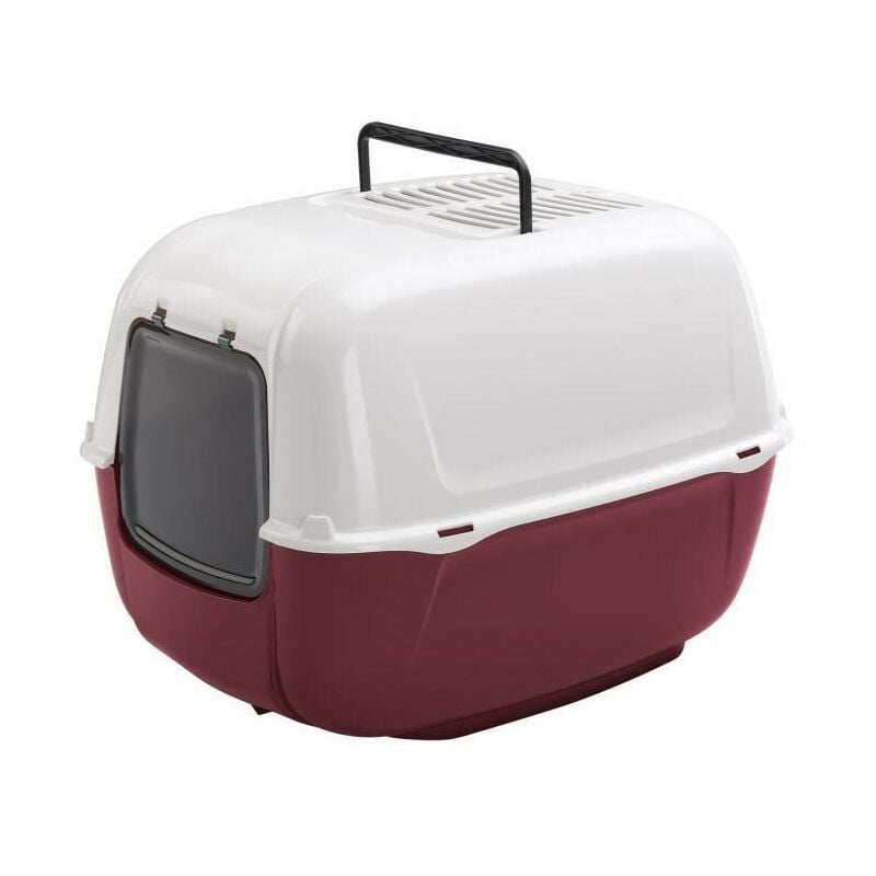 Maison de toilette pour chat prima - Plastique - Filtre a charbon a actif anti odeur Ferplast