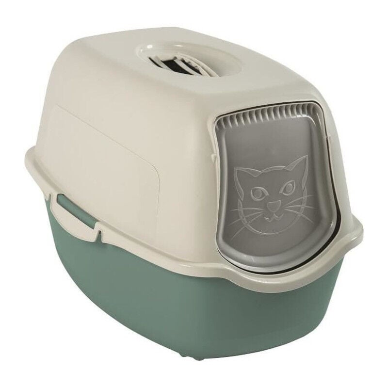 Maison de toilette - Vert deau + Blanc PP Recycle - 56 x 40 x 39 cm