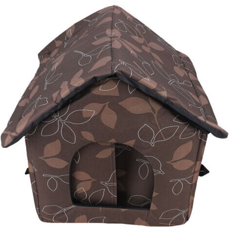 Maison d'extérieur pour chat, tissu imperméable, isolé contre les intempéries, abri pour animaux de compagnie, chien pour animaux de compagnie extérieurs en hiver