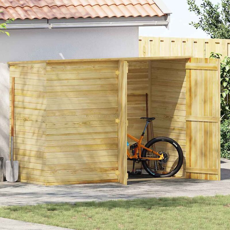 Prolenta Premium - Furniture Limited - Abri à vélo de jardin 232x110x170 cm Bois de
