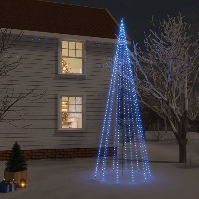 Image of Albero di Natale,Albero effetto Realistico con Puntale Blu 732 led 500 cm,Decorazioni natalizie CNWI480100 Maisonchic