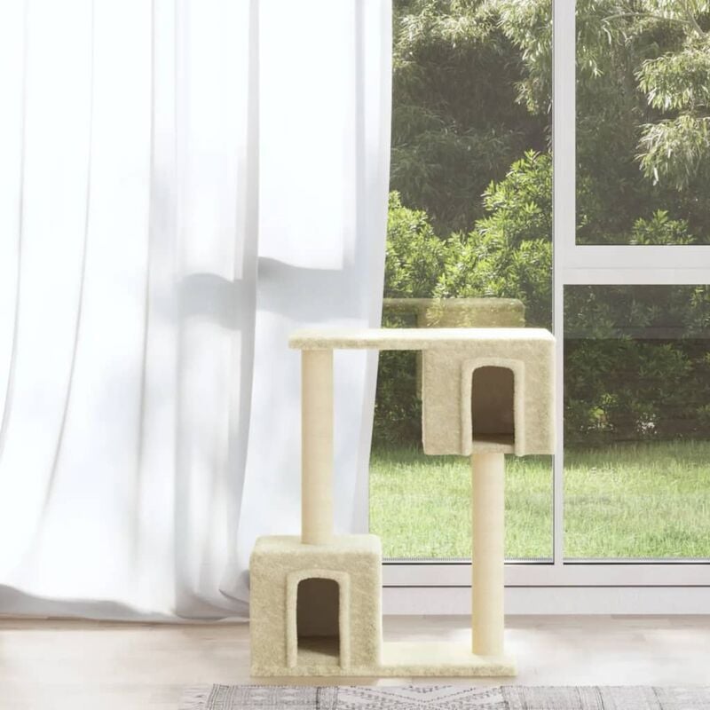 Prolenta Premium - Furniture Limited - Arbre à chat avec griffoirs en sisal Crème 60