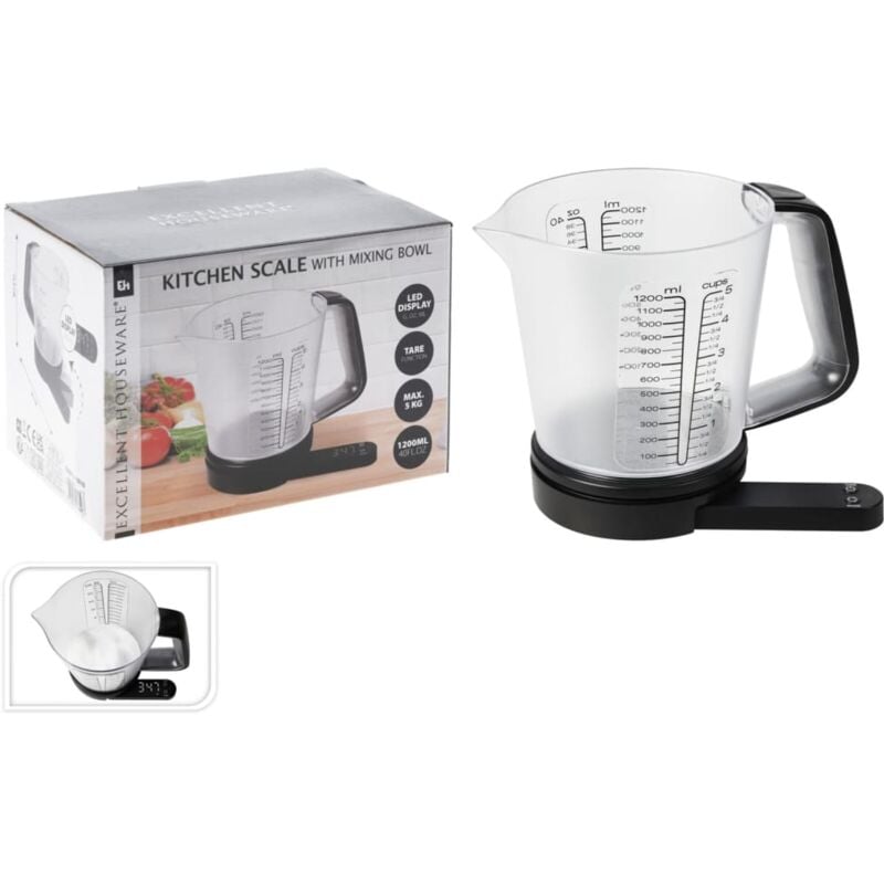 Prolenta Premium - Maison du'Monde - Balanza de cocina con bol de mezcla 1200 ml