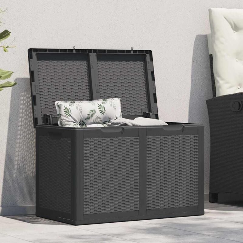Prolenta Premium - Furniture Limited - Boîte de rangement de jardin 180 l Noir pp