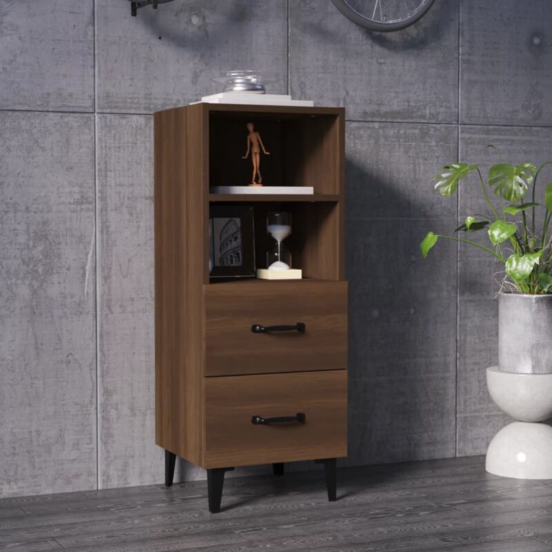 Prolenta Premium - Furniture Limited - Buffet Chêne marron 34,5x34x90 cm Bois