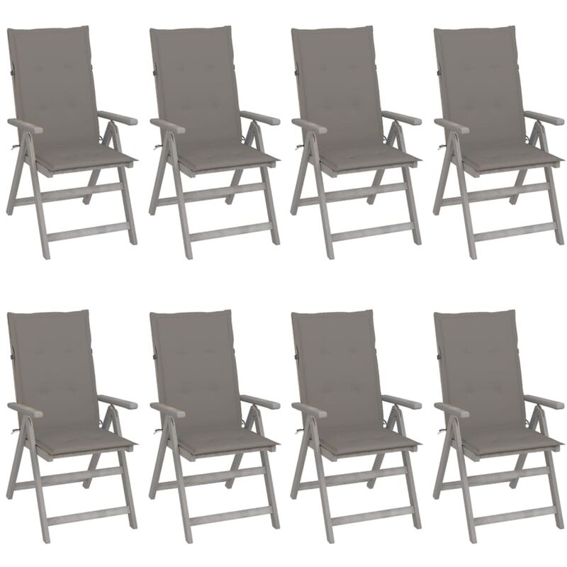 Prolenta Premium - Maison du'Monde - Chaises inclinables de jardin avec coussins 8