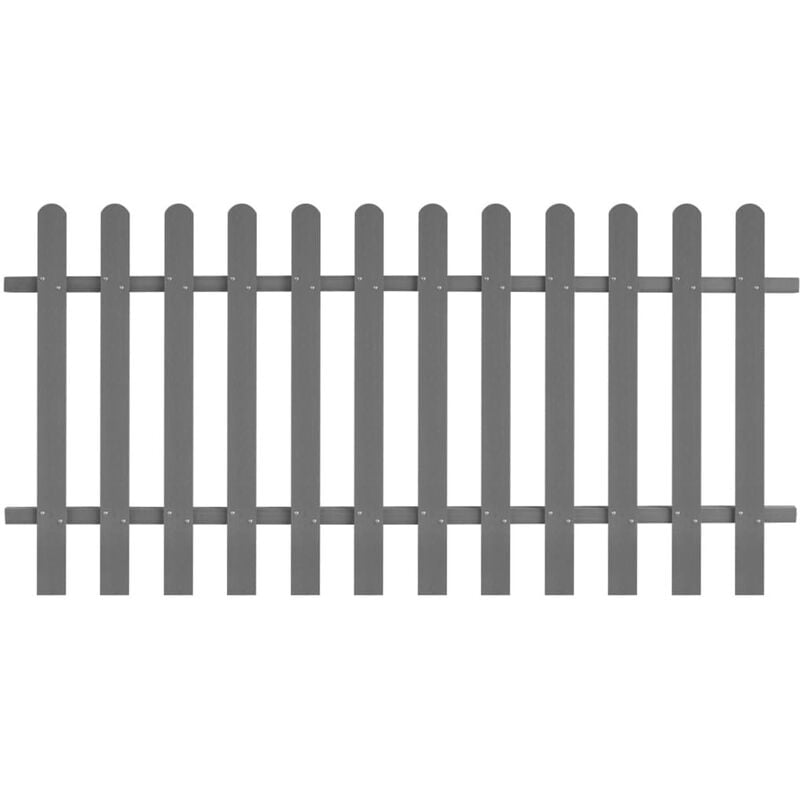 Furniture Limited - Clôture à piquets wpc 200 x 100 cm