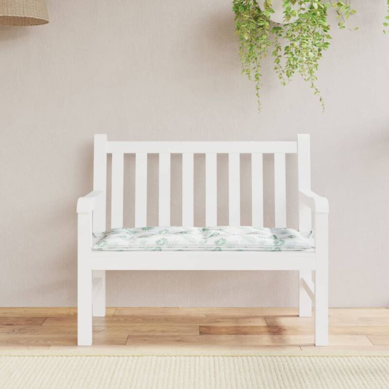 Furniture Limited - Coussin de banc de jardin motif de feuilles