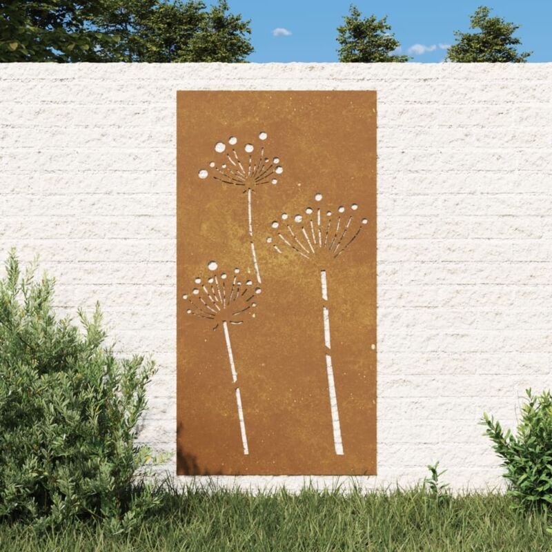 Maison du'Monde - Décoration murale jardin 105x55 cm acier corten