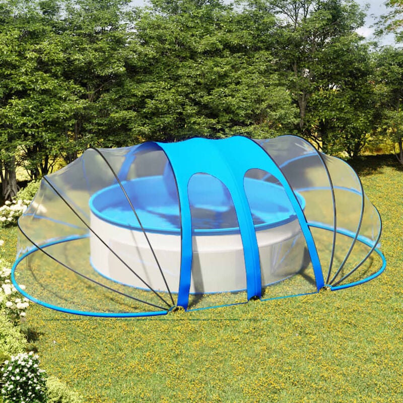 Maison du'Monde - Dôme de piscine ovale 620x410x205 cm