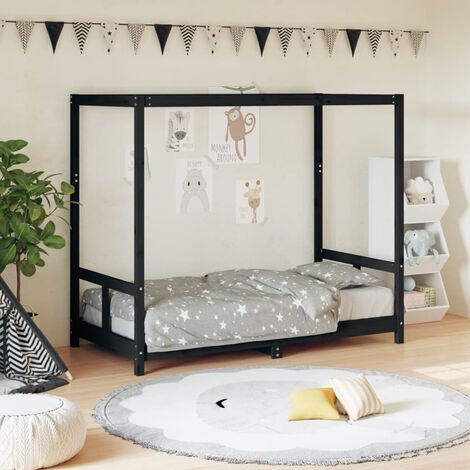 Cama infantil Cervino, Cama individual para dormitorio, Juego con  escritorio y estantes, 195x134h73 cm, Blanco y Roble