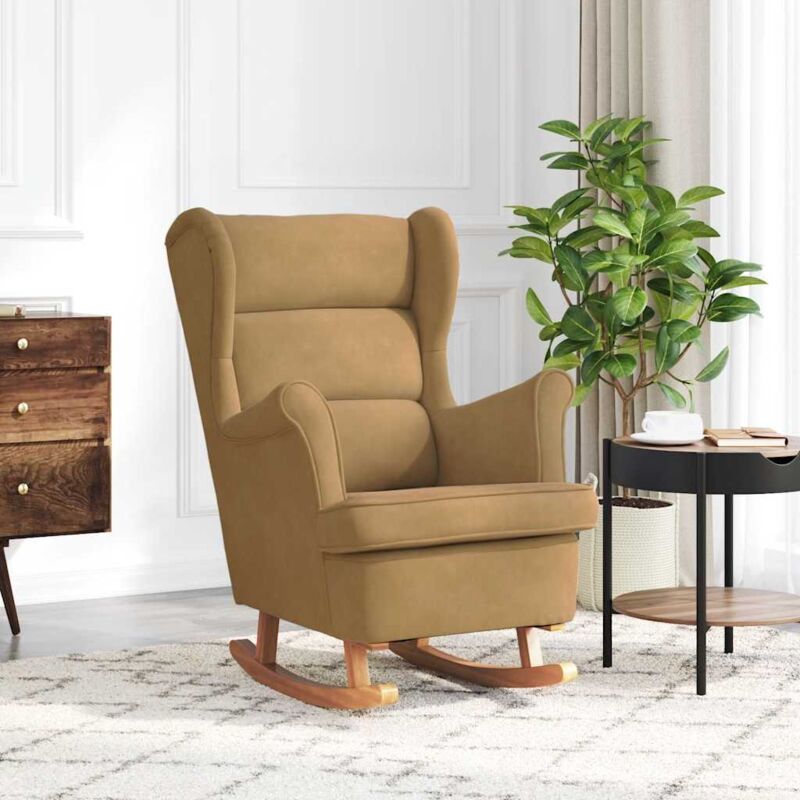 Prolenta Premium - Furniture Limited - Fauteuil à bascule pieds en bois massif