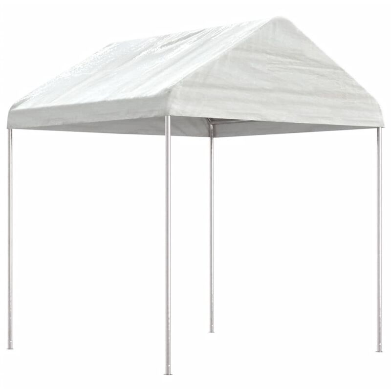 Maison du'Monde - Gazebo con Tetto Bianco 2,28x2,23x2,69 m in - Wit