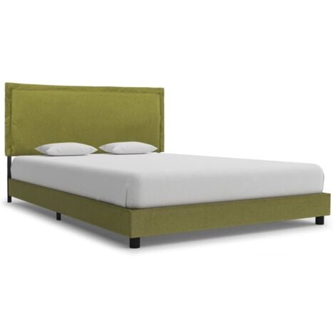 PROLENTA PREMIUM Letto in Tessuto Elegante rivestimento imbottito Verde varie dimensioni dimensioni : 120x200 cm