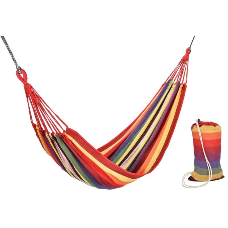 Chaise Hamac pour 1 personne Fauteuil Chaise Hamac Multicolore 68005
