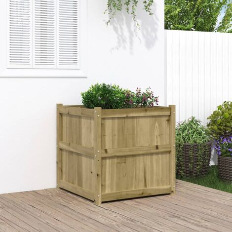 PROLENTA PREMIUM Furniture Limited - Jardinière d'extérieur 70x70x70 cm bois de