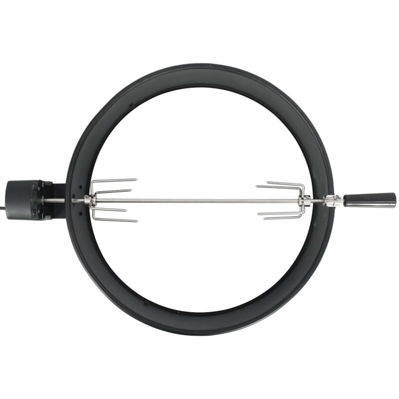 Prolenta Premium - inlife Kit d'anneau de rôtissoire de barbecue 57 cm Noir