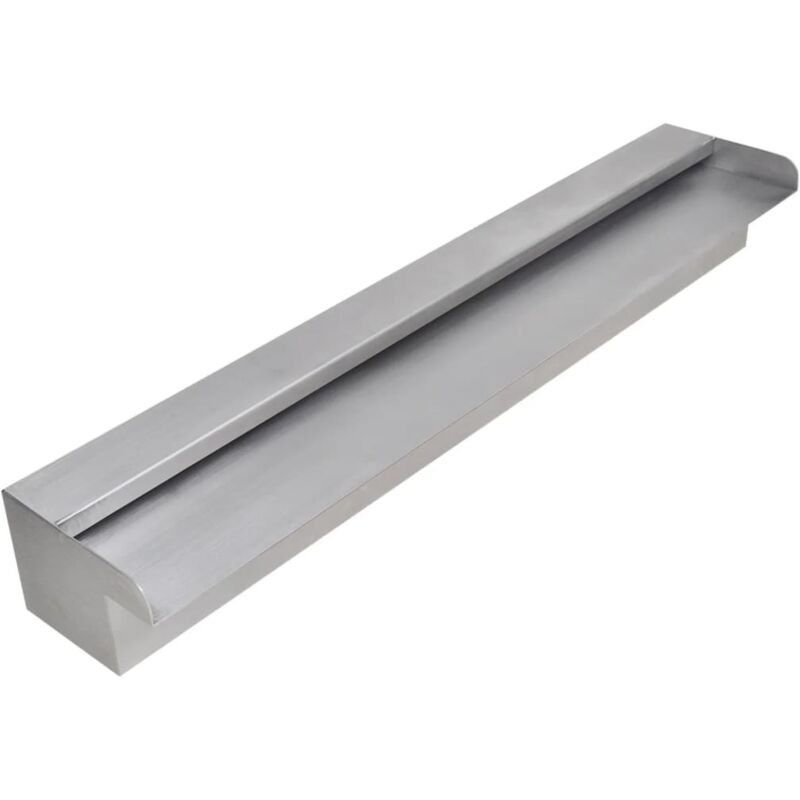 Furniture Limited - Lame d'eau rectangulaire 60 cm Acier