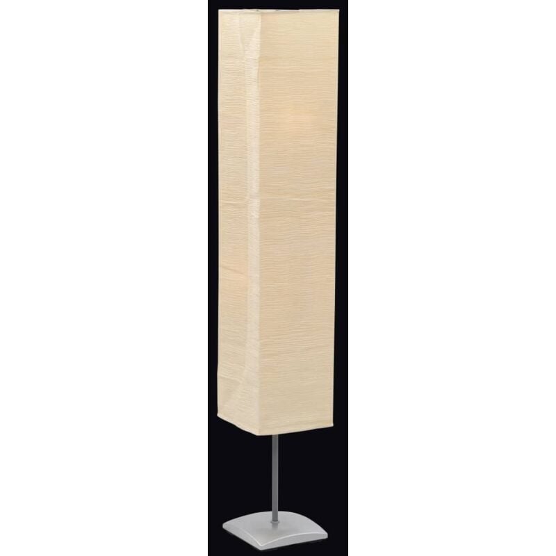 Furniture Limited - Lampadaire avec support en acier 135 cm Beige