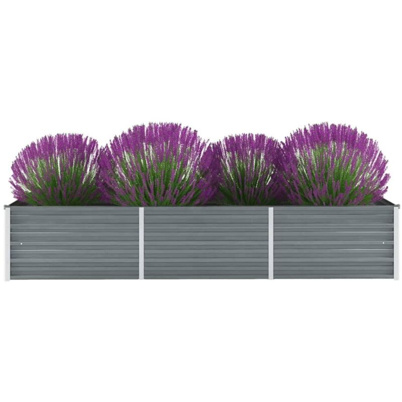 Prolenta Premium - Furniture Limited - Lit surélevé de jardin Acier galvanisé