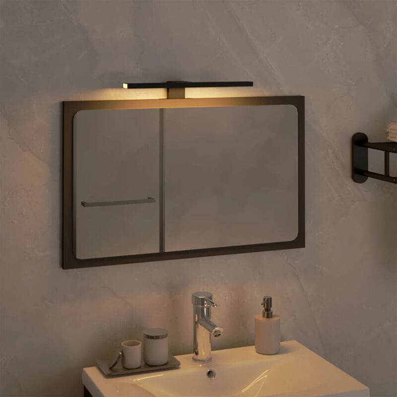 Image of Prolenta Premium - Maison du'Monde - Luce a led per Specchio 5,5 w Bianco Caldo 30 - Zwart
