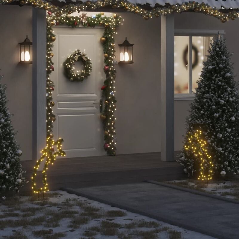 Image of Maison du'Monde - Luce Decorativa Natale con Picchetti Stella