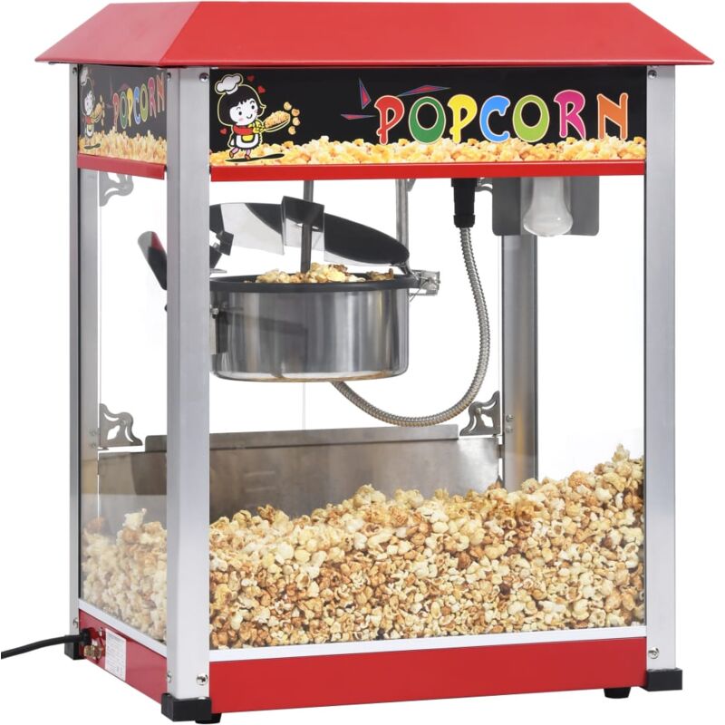 Prolenta Premium - Maison du'Monde - Macchina per Popcorn con Pentola in Teflon 1400 - Rood