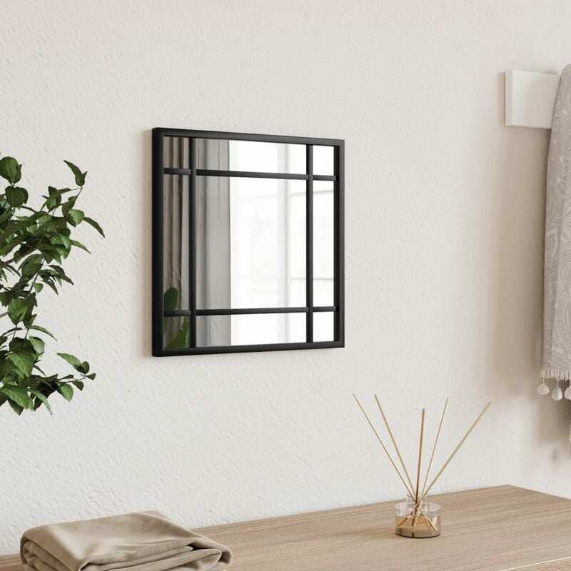 Prolenta Premium - Maison du'Monde - Miroir mural noir 30x30 cm carré fer