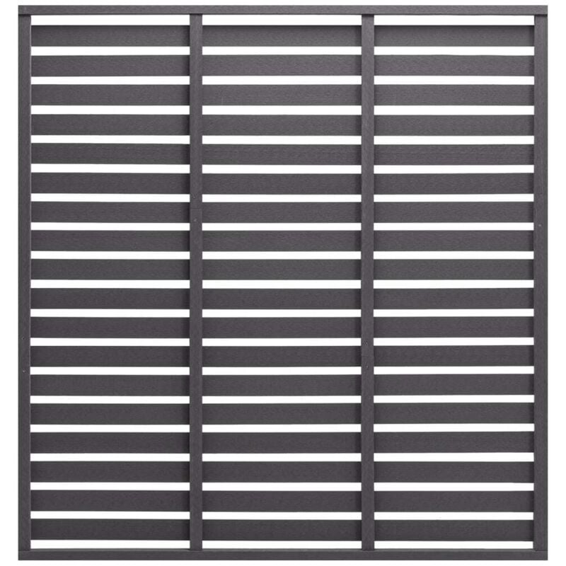 Prolenta Premium - Furniture Limited - Panneau de clôture wpc 180x180 cm Gris