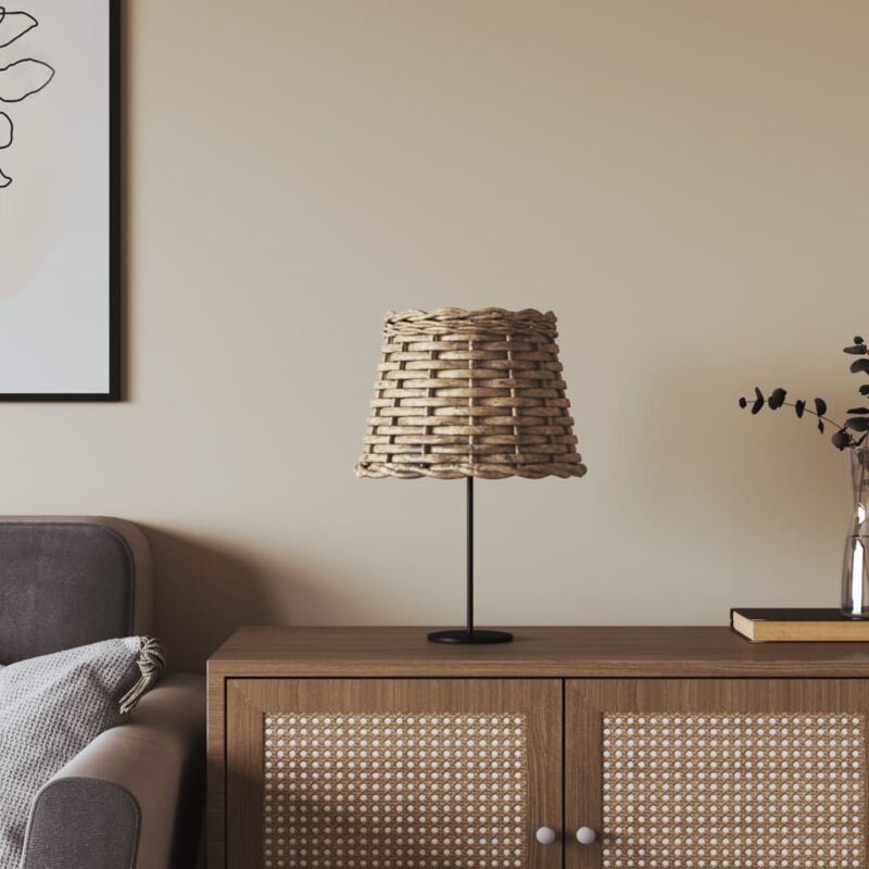 Image of Prolenta Premium - Furniture Limited - Paralume Marrone Ø20x15 cm in Vimini - Bruin