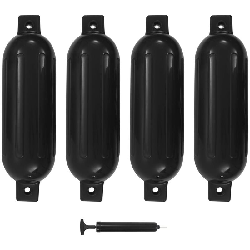 Furniture Limited - Paraurti per Gommone 4 pz Neri...