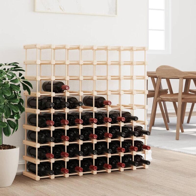 Image of Maison du'Monde - Portabottiglie Vino 72 Bottiglie 90,5x23x90,5 - Bruin