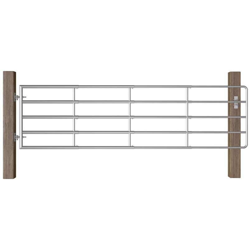Furniture Limited - Portillon à 5 barres Acier (115-300)x90 cm