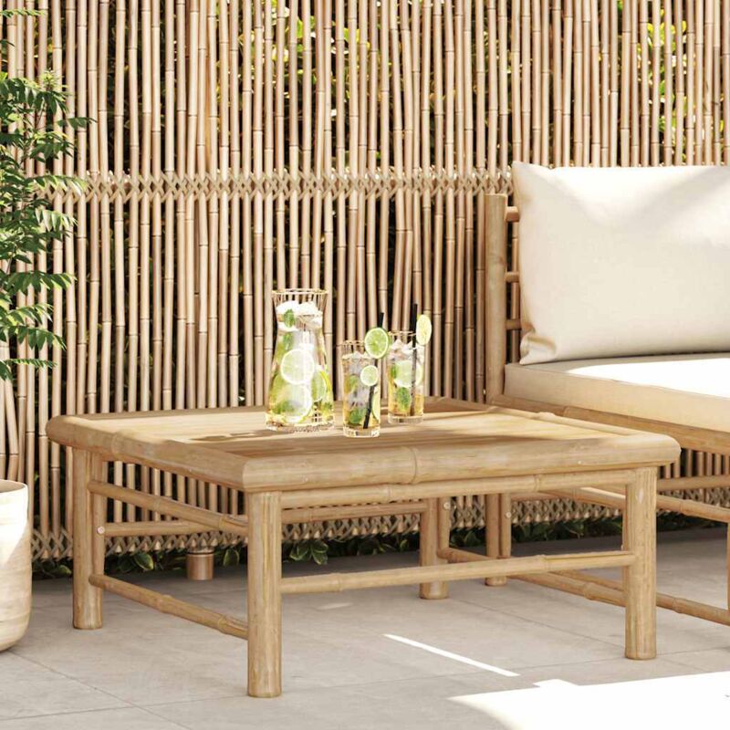 Prolenta Premium - Furniture Limited - Table de jardin 65x65x30 cm Bambou