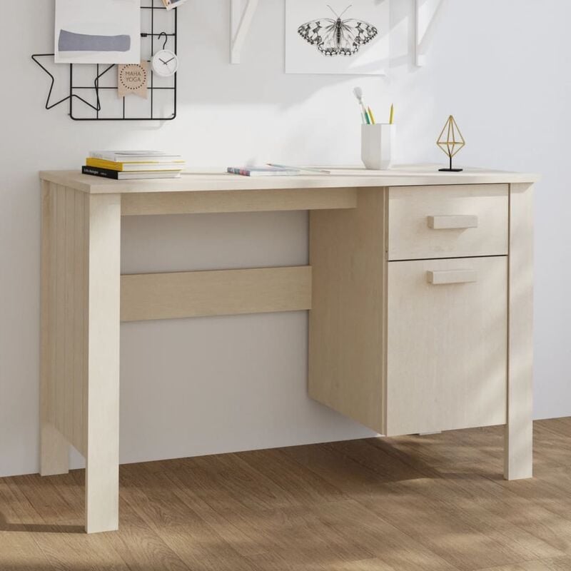 Jinlefu - Maison du'Monde - Scrivania hamar Miele 113x50x75 cm in Legno - Bruin