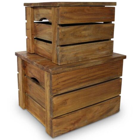 Baúl de almacenaje de madera de pino mejicana Corona Range 91x49,5x47 cm  vidaXL457493