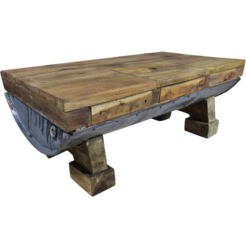 Prolenta Premium - Furniture Limited - Table basse bois de récupération mélangé
