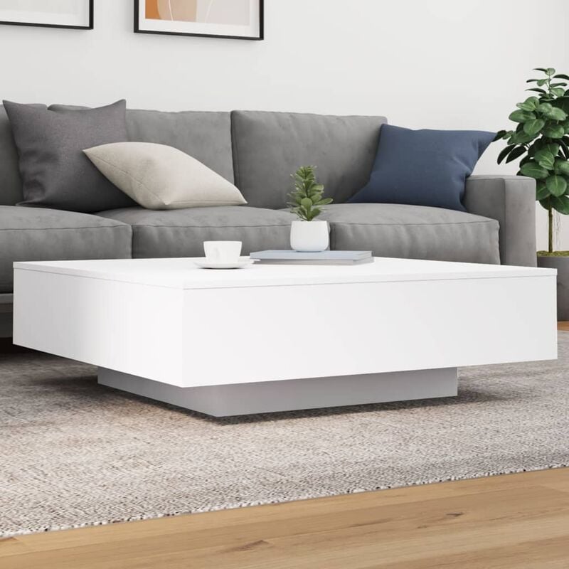 Prolenta Premium - Furniture Limited - Table basse blanc 100x100x31 cm bois
