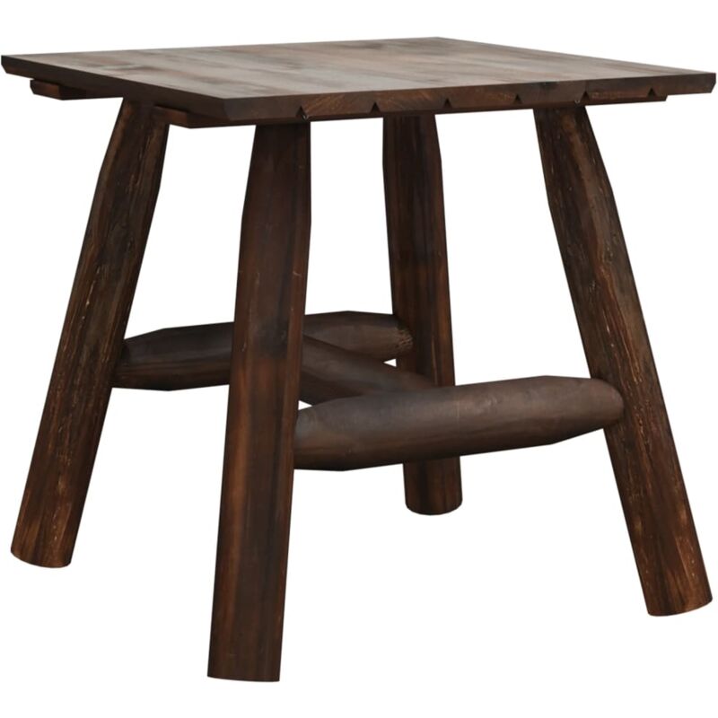 Table d'appoint 49x49x50 cm bois massif d'épicéa