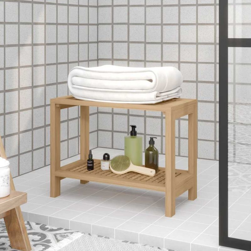Furniture Limited - Table d'appoint de salle de bain 60x30x45cm