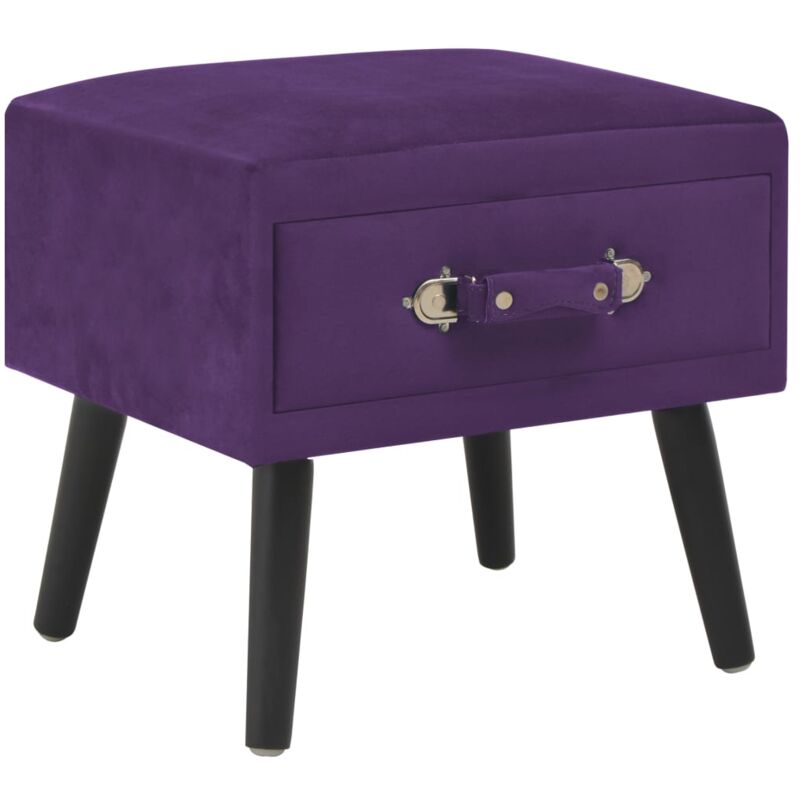 Maison Exclusive - Furniture Limited - Table de chevet Violet foncé 40x35x40 cm