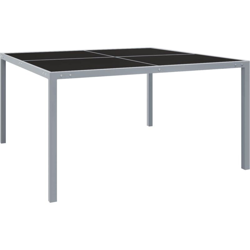 Prolenta Premium - Furniture Limited - Table de jardin 130x130x72 cm Gris Acier et