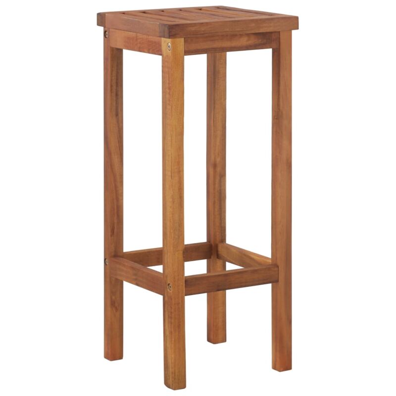 Prolenta Premium - inlife Tabourets de bar 2 pcs Bois d'acacia solide