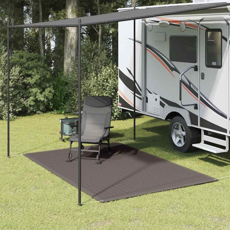 Tapis extérieur Tapis de tente Tapis de Camping 200x300 cm Anthracite 25095