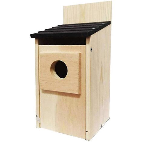 Maison en bois chaleureuse d'extérieur, boîte en bois --
