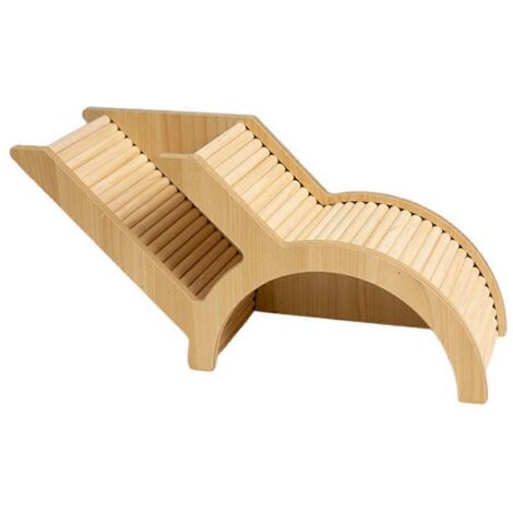 Maison en bois lavable pour hamster, dissimulée sous un pont en arc, tunnel (voir photo)